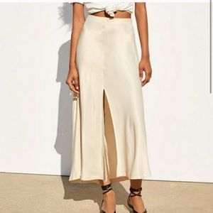 Zara satin skirt